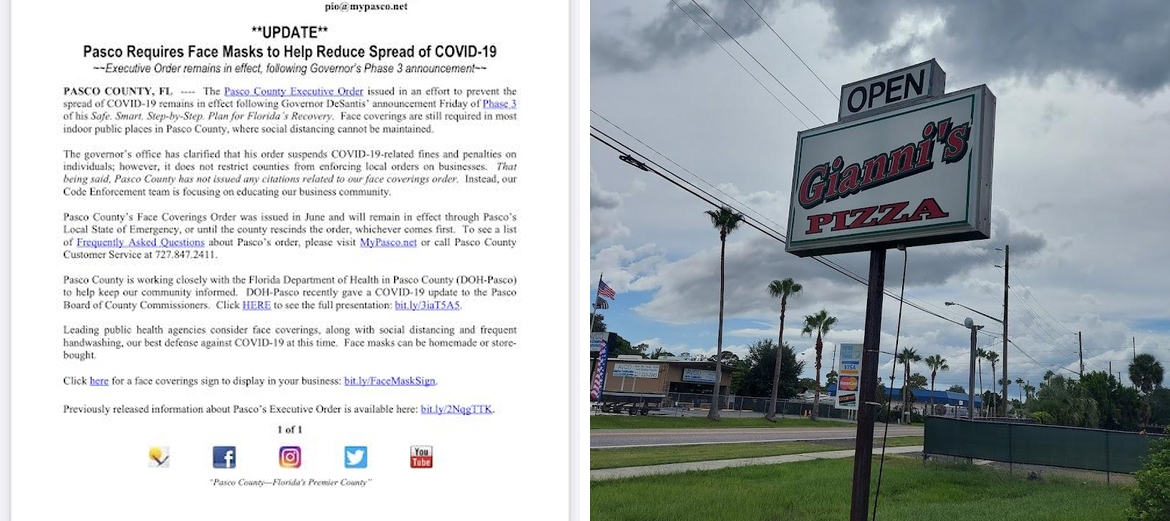 Gianni's Pizza - Hudson, FL (no other locations)